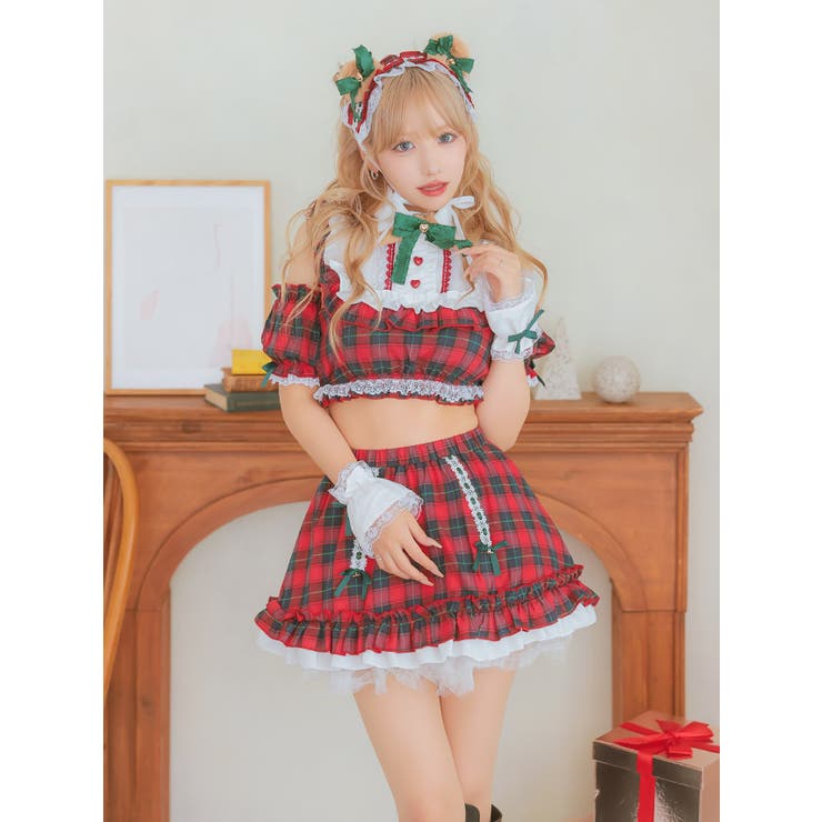 甘さ全開◎テディベアモチーフのアイドル風サンタ衣装セット サンタコスプレ | my minette | 詳細画像5 