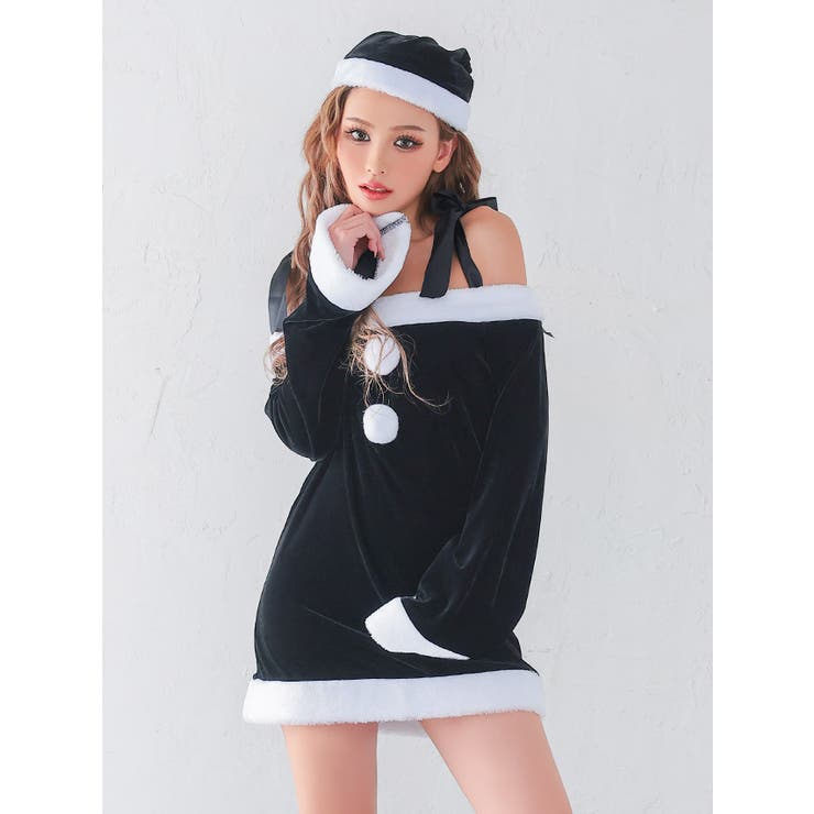 フレアシルエット×リボンショルダーサンタコスチューム サンタコスプレ | my minette | 詳細画像6 