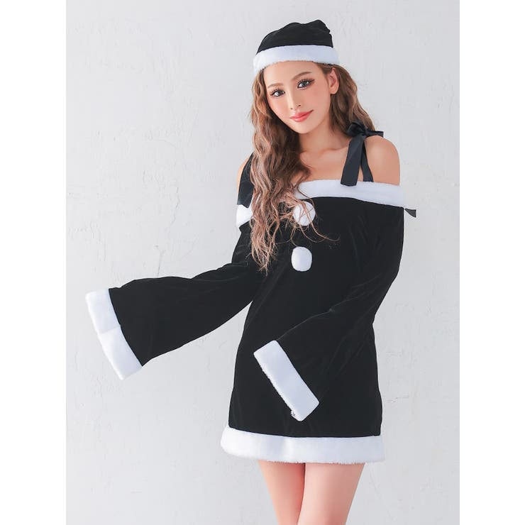 フレアシルエット×リボンショルダーサンタコスチューム サンタコスプレ | my minette | 詳細画像7 