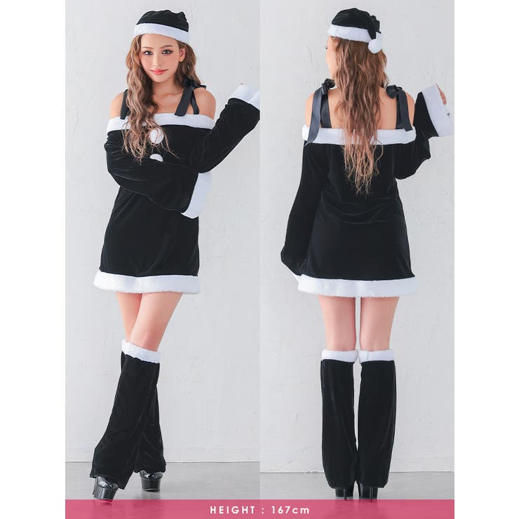 フレアシルエット×リボンショルダーサンタコスチューム サンタコスプレ | my minette | 詳細画像10 