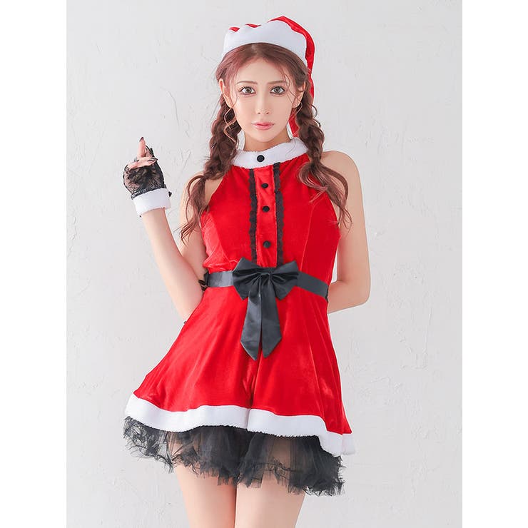 ウエストリボンAラインアメリカンスリーブサンタコスチューム サンタコスプレ | my minette | 詳細画像3 
