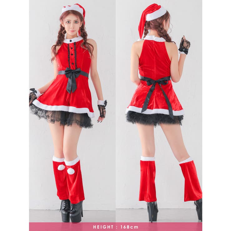 ウエストリボンAラインアメリカンスリーブサンタコスチューム サンタコスプレ | my minette | 詳細画像4 