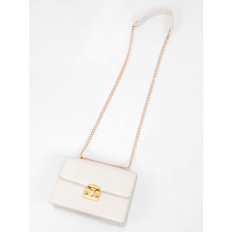 フェイクレザーゴールドバックルスクエアミニバッグ ショルダーバッグ スクエアバッ… | my minette | 詳細画像9 