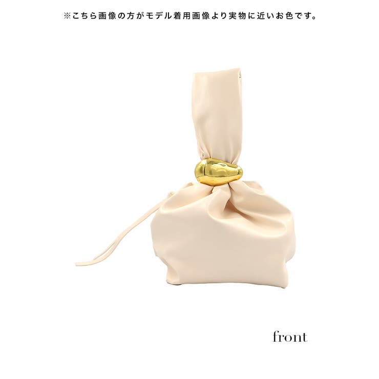 ワンハンドルゴールドリングミニバッグ ハンドバッグ キャババッグ | my minette | 詳細画像3 