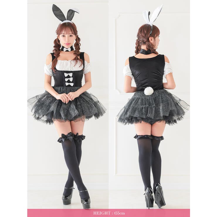 リボン×チュール うさ耳ガーリーコスプレ3点セット ハロウィンコスプレ | my minette | 詳細画像4 