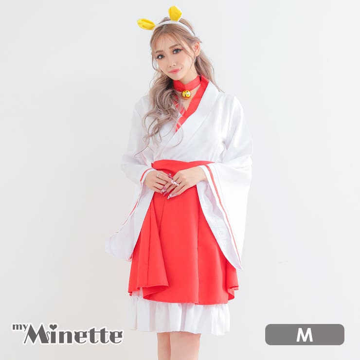 アニマルデザイン巫女風コスチューム ガーリーコスプレ ハロウィンコスプレ | my minette | 詳細画像1 
