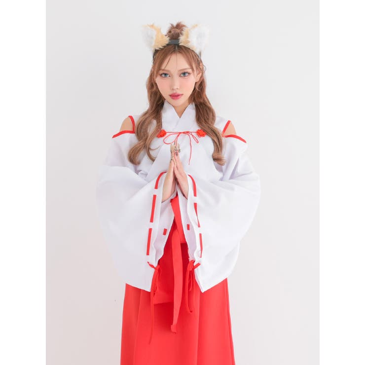 ふわ耳×リボンで魅せる。きつね巫女コーデ（4点） ハロウィンコスプレ ガーリーコ… | my minette | 詳細画像6 