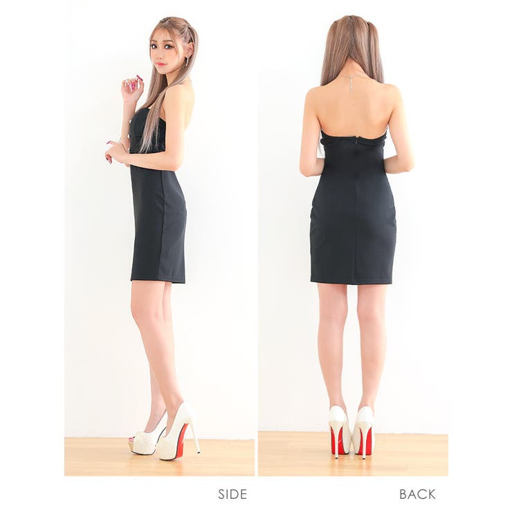 ハートカットベアタイトミニドレス セクシードレス 袖なし | my minette | 詳細画像8 