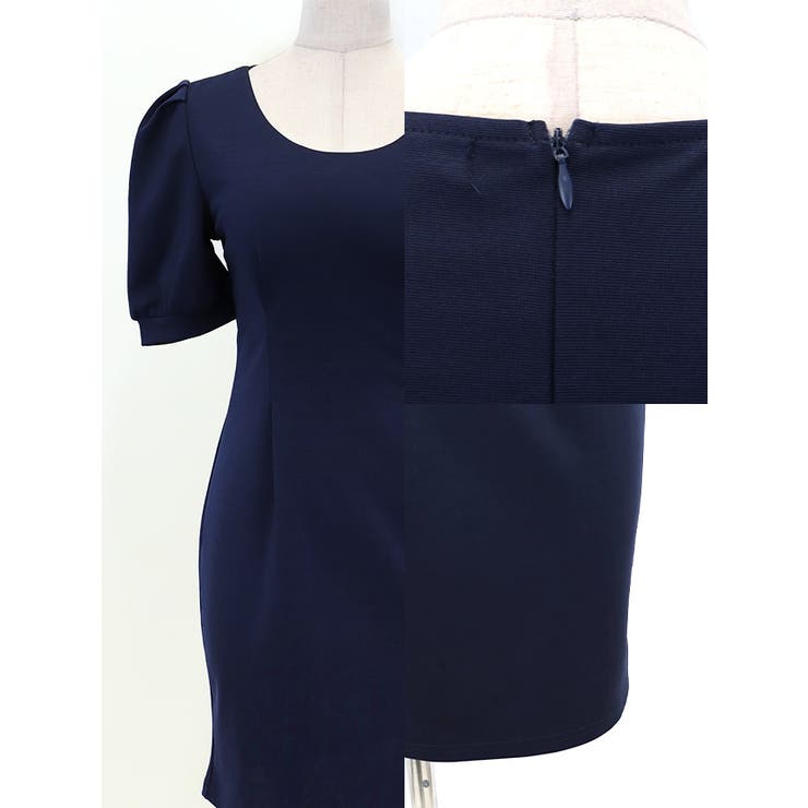 パフスリーブ×美シルエットタイトミニドレス ガーリードレス 袖あり | my minette | 詳細画像7 