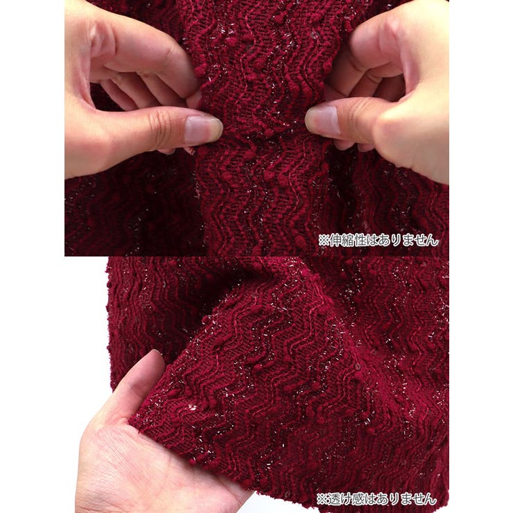 ボタンアクセント×ラメタイトミニドレス セクシードレス 袖なし | my minette | 詳細画像9 