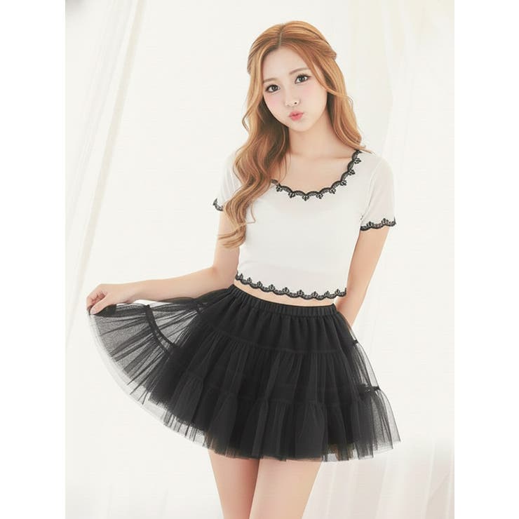 ボリュームアップウエストゴムミニパニエ コスプレ小物 チュールパニエ | my minette | 詳細画像5 