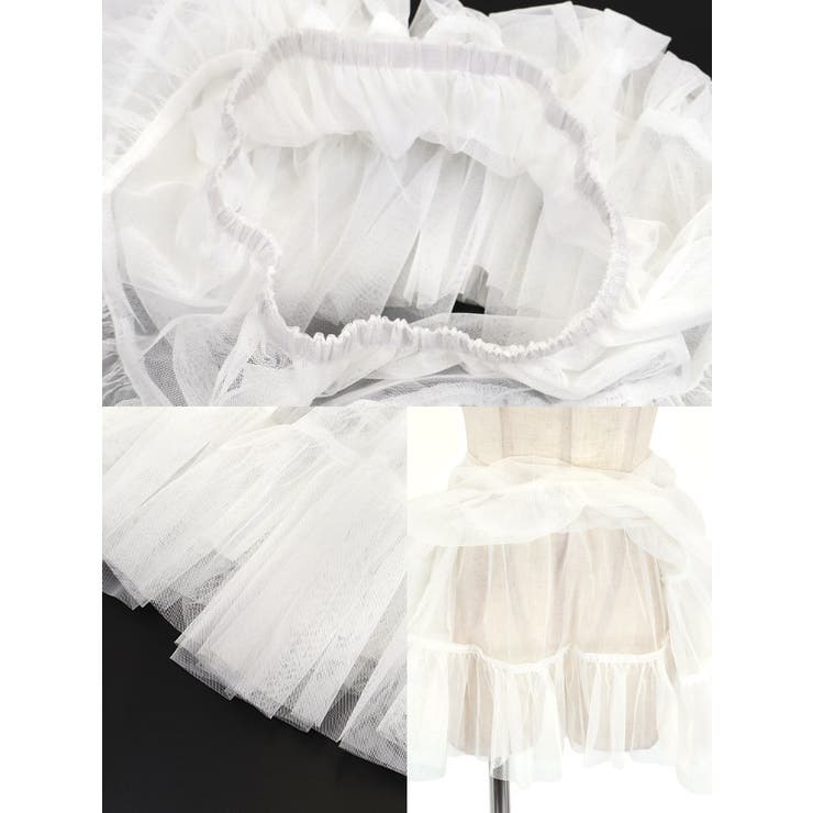 ボリュームアップウエストゴムミニパニエ コスプレ小物 チュールパニエ | my minette | 詳細画像8 