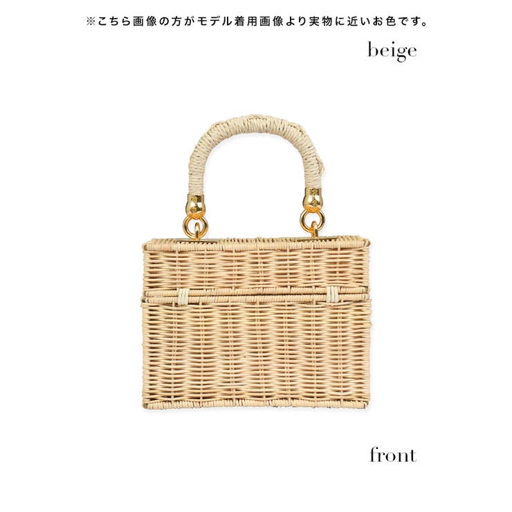 ボックスタイプショルダー×ハンドバッグ2wayバッグショルダーバッグ水着バッグスイムウェア小物ベージュmyMinetteマイミネット