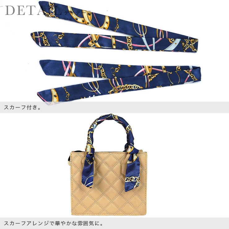 スカーフ付き2wayハンドバッグ ショルダーバッグ スクエアバッグ | Retica | 詳細画像5 