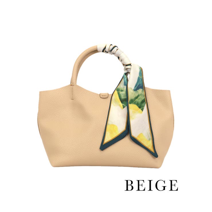 ベージュ | Retica スカーフ付き2WAYハンドバッグ ショルダーバッグ | Retica