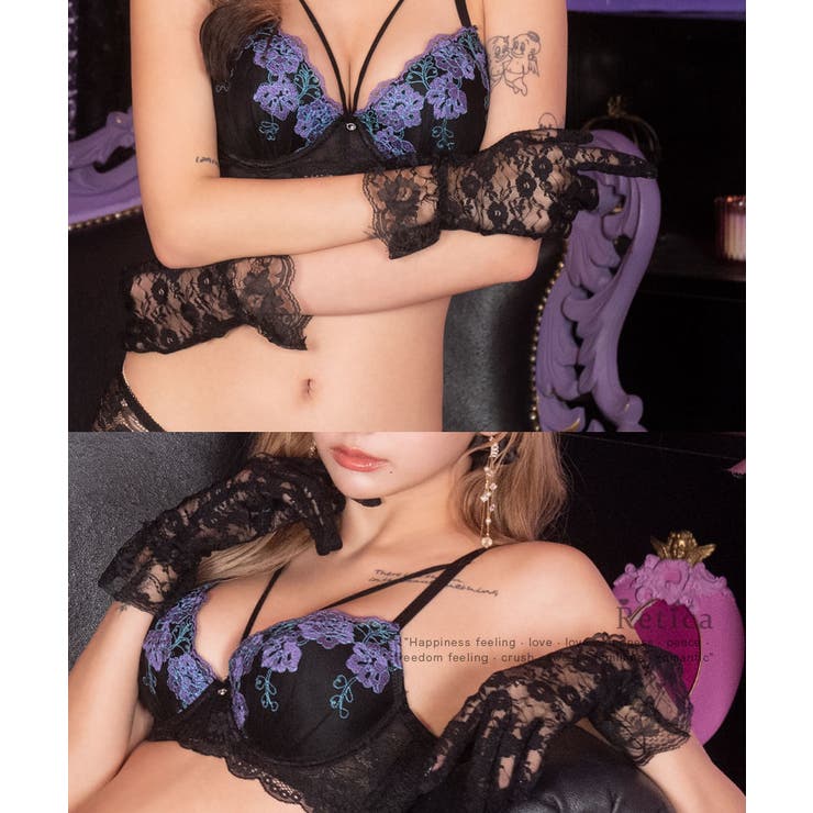 フラワーレースショートグローブ 手袋 レースグローブ | Retica | 詳細画像2 