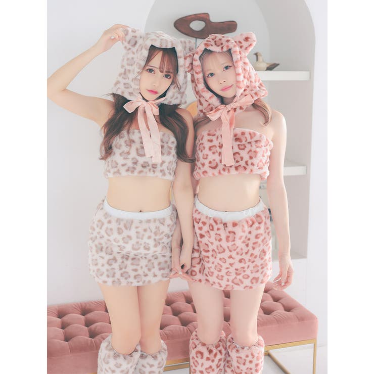 ふわもこレオパードキャットガールコスチューム ハロウィンコスプレ セクシーコスプレ[品番：MFND0010489]｜my  minette（マイミネット）のレディースファッション通販｜SHOPLIST（ショップリスト）