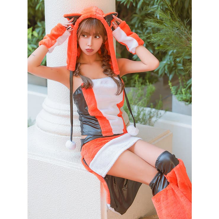 ふわもこ×しっぽ付ききつねコスプレ6点セット ハロウィンコスプレ ガーリーコスプ… | my minette | 詳細画像2 