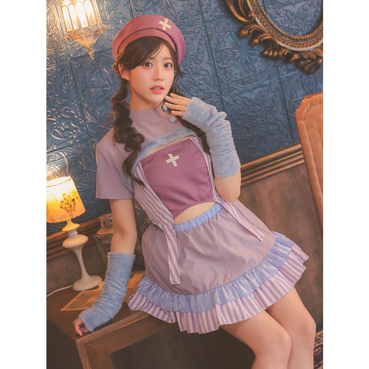 パステル×ファーで魅せる。ふわ甘ナースコスチューム ハロウィンコスプレ | my minette | 詳細画像3 