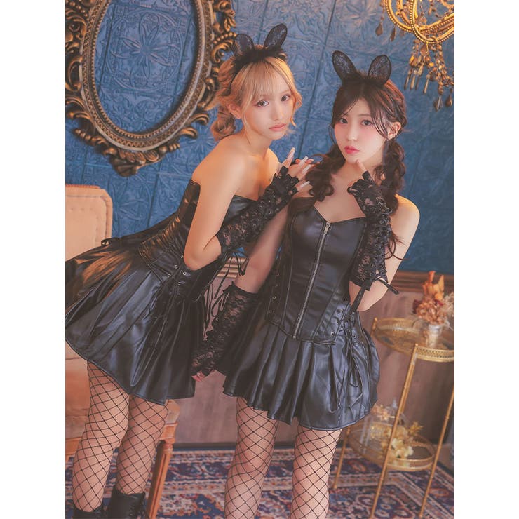 レース耳×レザー調で魅せる。キャットガールなりきりコスプレ ハロウィンコスプレ | my minette | 詳細画像5 