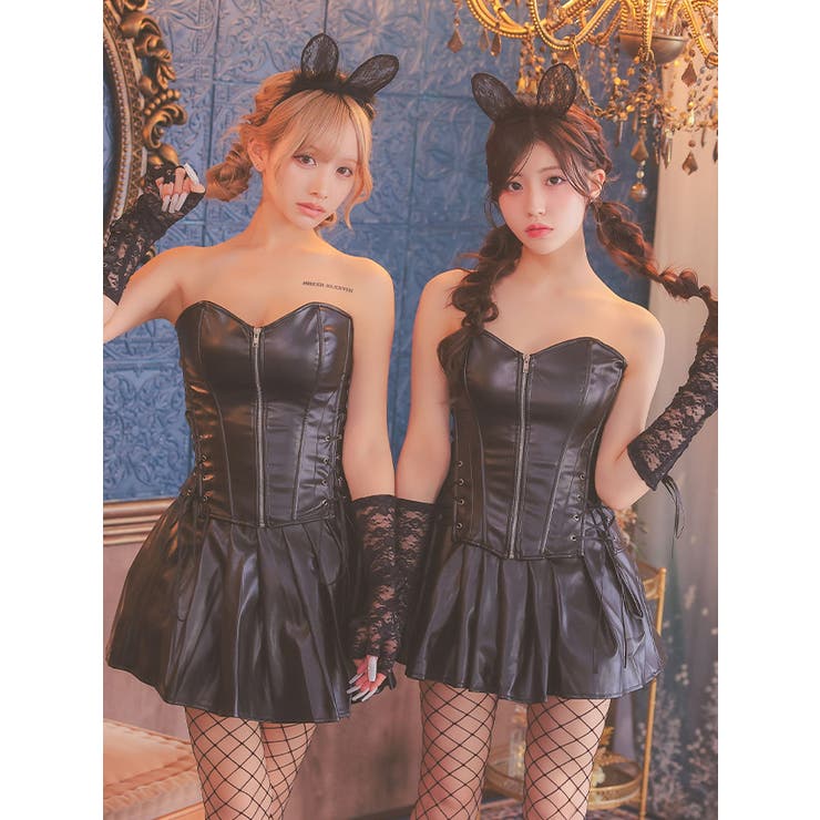レース耳×レザー調で魅せる。キャットガールなりきりコスプレ ハロウィンコスプレ | my minette | 詳細画像6 
