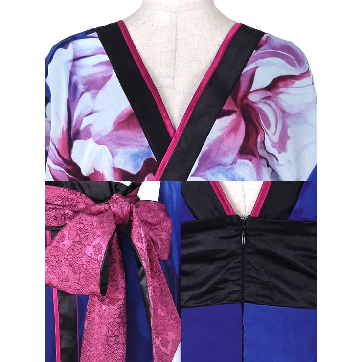 シアースリーブ大判フラワーオープンバック花魁風コスチューム セクシーコスプレ ハ… | my minette | 詳細画像9 