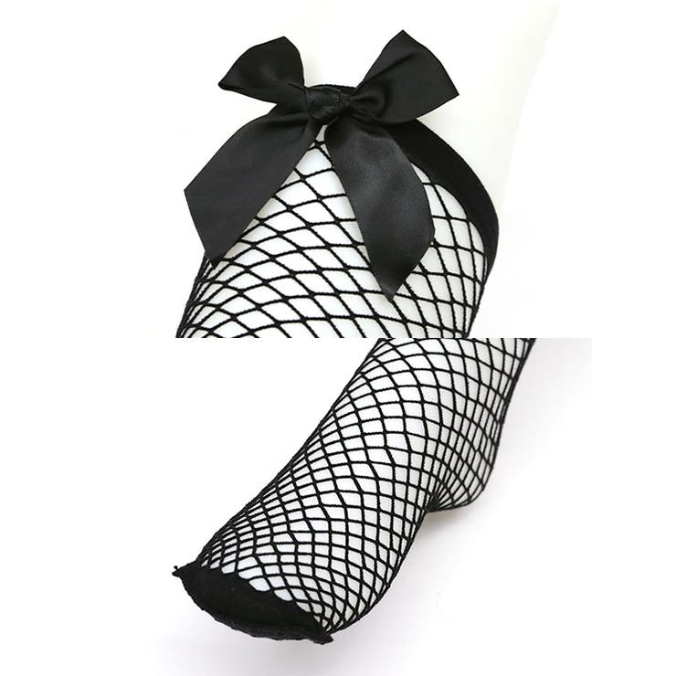リボンメッシュ編みニーハイソックス コスプレ小物 ハロウィンコスプレ | my minette | 詳細画像5 