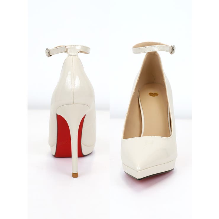 光沢エナメルアンクルストラップパンプス ハイヒールパンプス パーティードレス小物 | Retica | 詳細画像4 