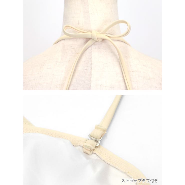 バイカラー×フラワーコサージュ付きバンドゥビキニ セクシースイムウェア | my minette | 詳細画像11 