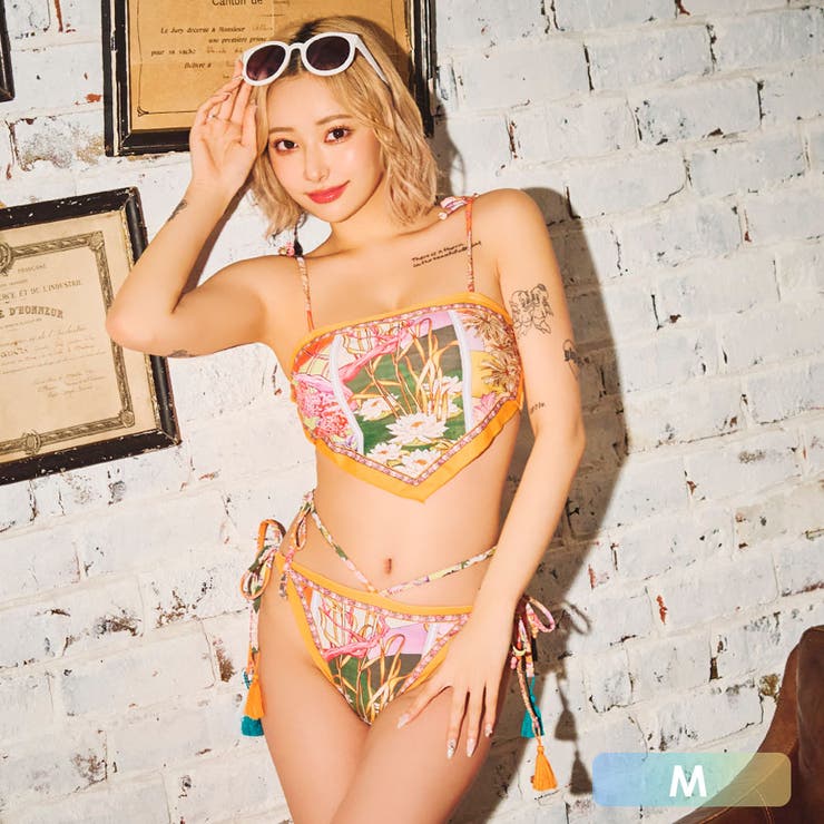 セクシーsugar&Jewelsセクシー水着シュガーアンドジュエルズ バンドゥ sugar/Jewels バンドゥ ビキニ フロントリボン ブルー - メルカリ