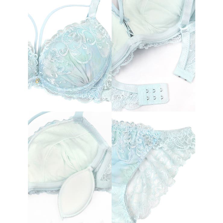 バストコードレース×刺繍ブラ＆ショーツセット セクシーランジェリー 勝負下着 | Retica | 詳細画像7 