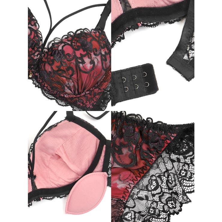 Retica チュール刺繍フロントコードブラ＆ショーツセット 勝負下着 | Retica | 詳細画像7 