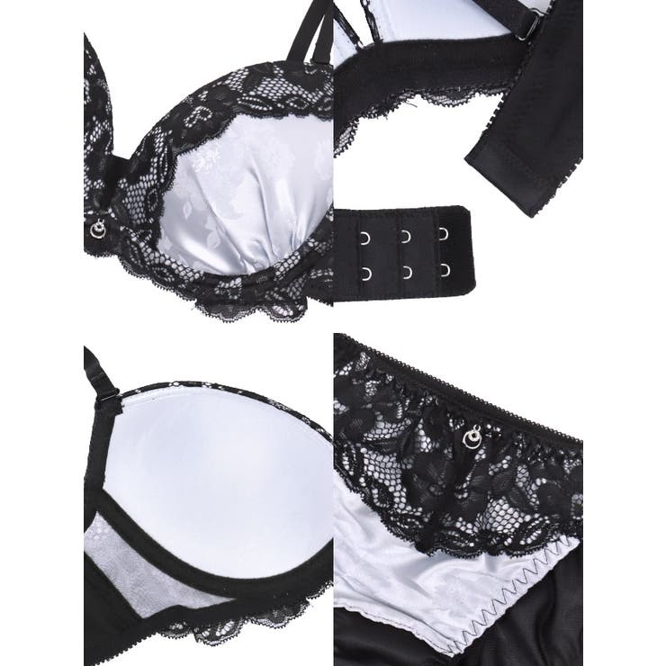 ブラックレースランジェリーセット　Sサイズ　whipbunny 明日花キララ着用/WhipBunny】 Sweet Frill Dot Pearl