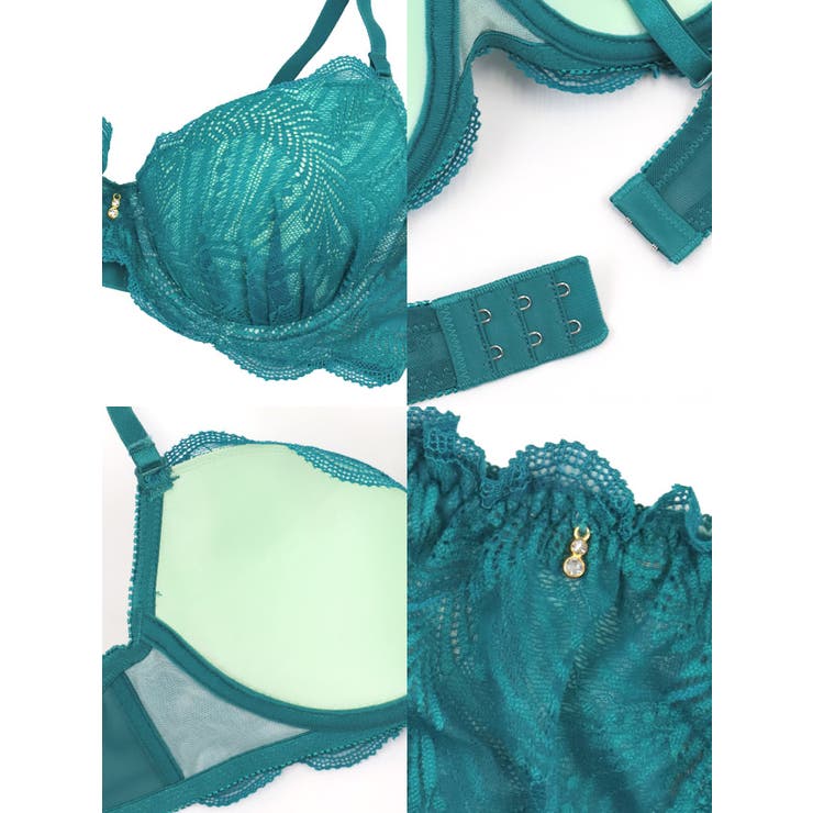 スカラップ総レースポイントビジューブラ＆ショーツセット 勝負下着 | Retica | 詳細画像7 