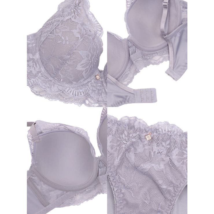 フルカップブラ×レースポイントビジューブラ＆ショーツセット ガーリーランジェリー | Retica | 詳細画像7 