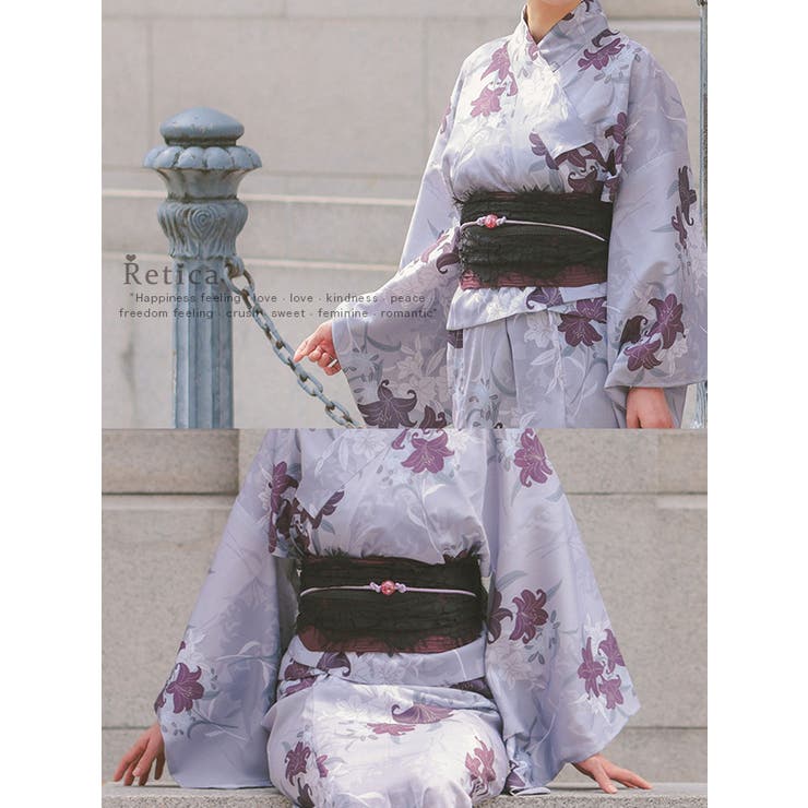 Retica トンボ玉風ビーズ付き飾り帯紐 単品[品番：MFND0009759