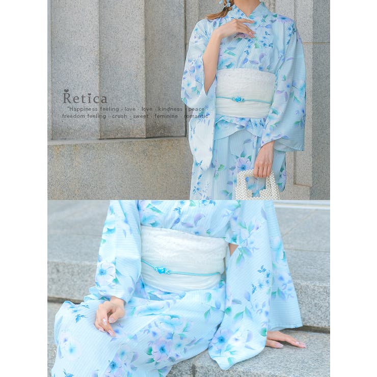 Retica トンボ玉風ビーズ付き飾り帯紐 単品[品番：MFND0009759