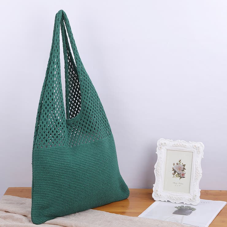 ダークグリーン | トートバッグ ショルダーバッグ クロシェ | M.Y.A.