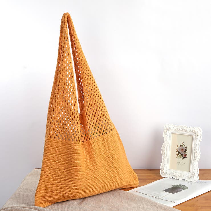 マスタード | トートバッグ ショルダーバッグ クロシェ | M.Y.A.