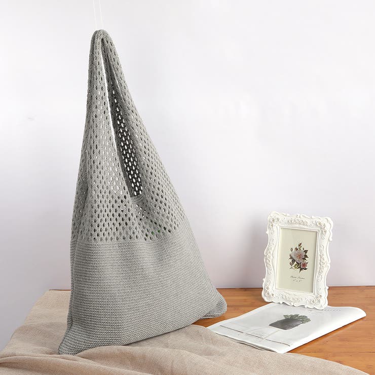 グレー | トートバッグ ショルダーバッグ クロシェ | M.Y.A.