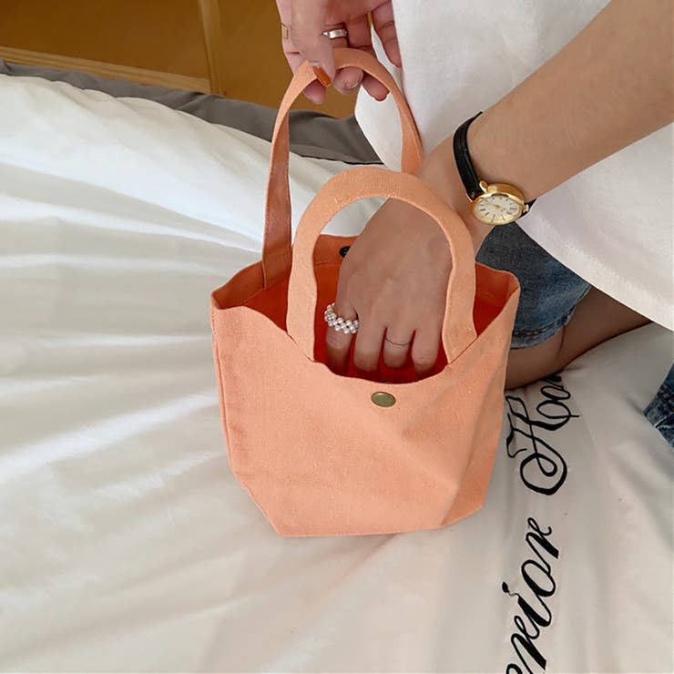 ミニトートバッグ ハンドバッグ 帆布[品番：MYAW0000171]｜M.Y.A.