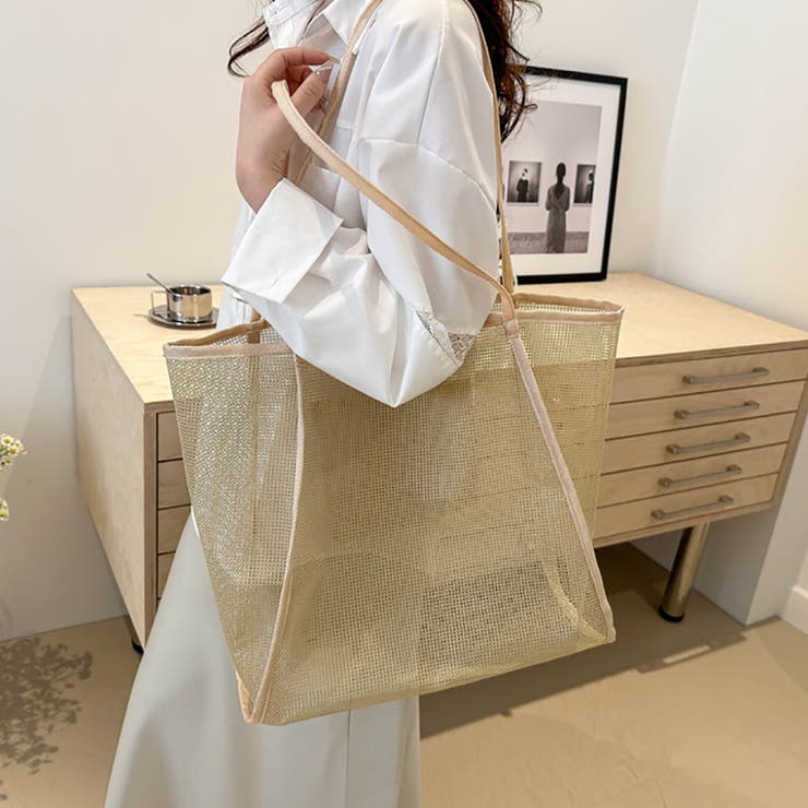 メッシュトートバッグ エコバッグ 折りたたみ  | M.Y.A. | 詳細画像4 