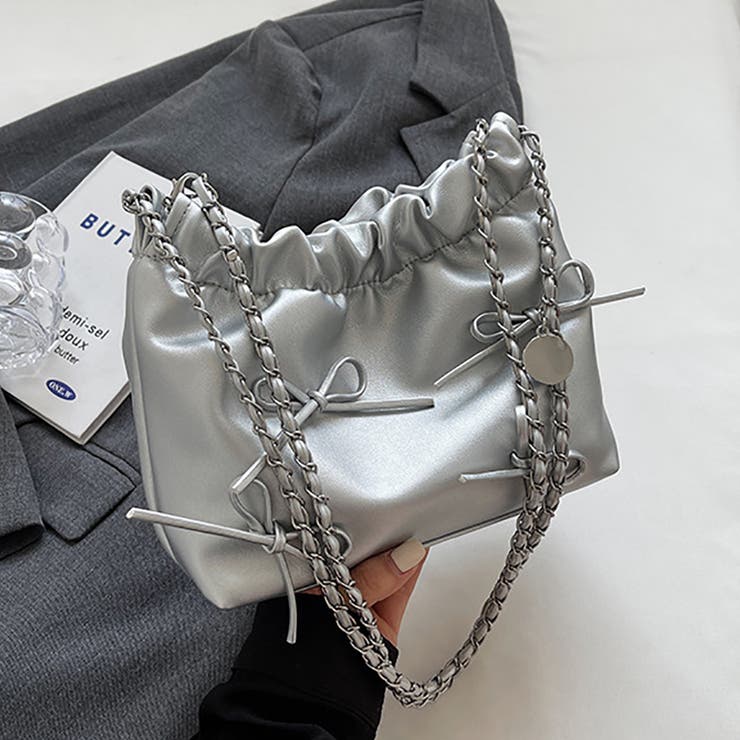 リボンデザイン ミニショルダーバッグ トートバッグ | M.Y.A. | 詳細画像10 