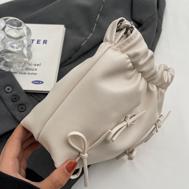 リボンデザイン ミニショルダーバッグ トートバッグ | M.Y.A. | 詳細画像11 