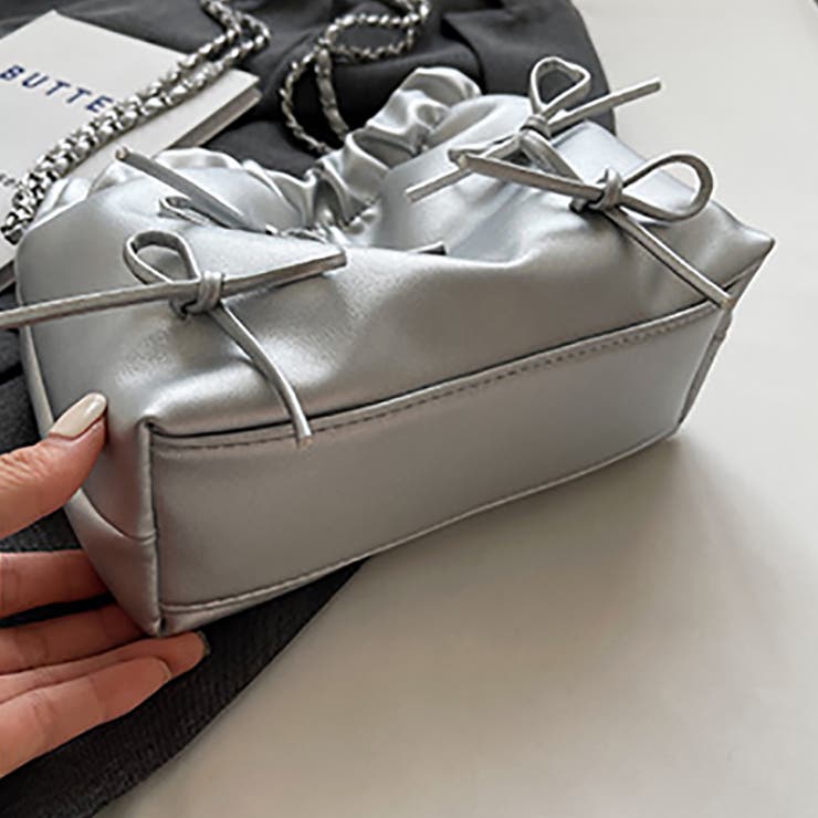 リボンデザイン ミニショルダーバッグ トートバッグ | M.Y.A. | 詳細画像16 