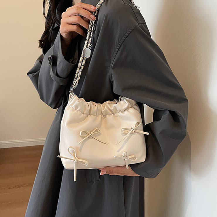 リボンデザイン ミニショルダーバッグ トートバッグ | M.Y.A. | 詳細画像1 