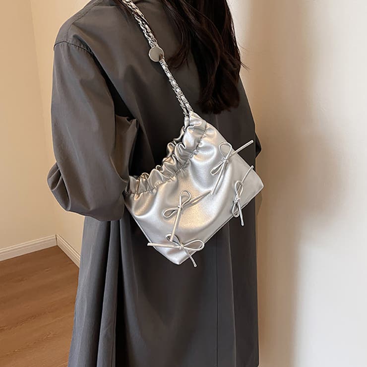 リボンデザイン ミニショルダーバッグ トートバッグ | M.Y.A. | 詳細画像2 