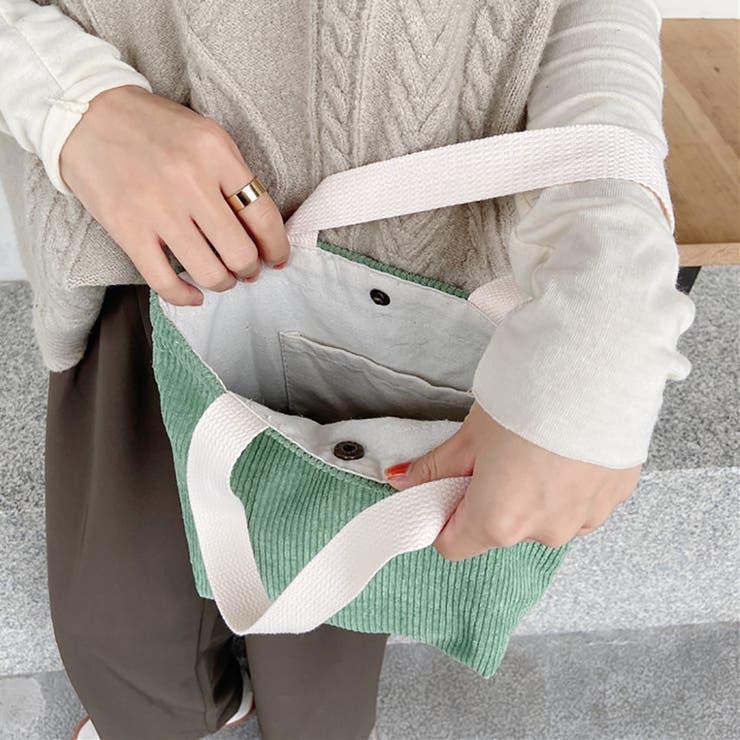 ミニトートバッグ ハンドバッグ コーデユロイ | M.Y.A. | 詳細画像13 