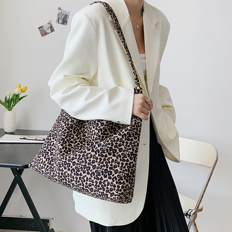 トートバッグ ショルダーバッグ ヒョウ柄 レオパード | M.Y.A. | 詳細画像9 