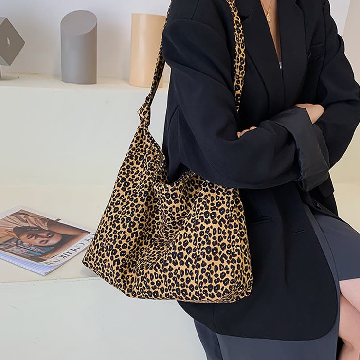 トートバッグ ショルダーバッグ ヒョウ柄 レオパード | M.Y.A. | 詳細画像4 